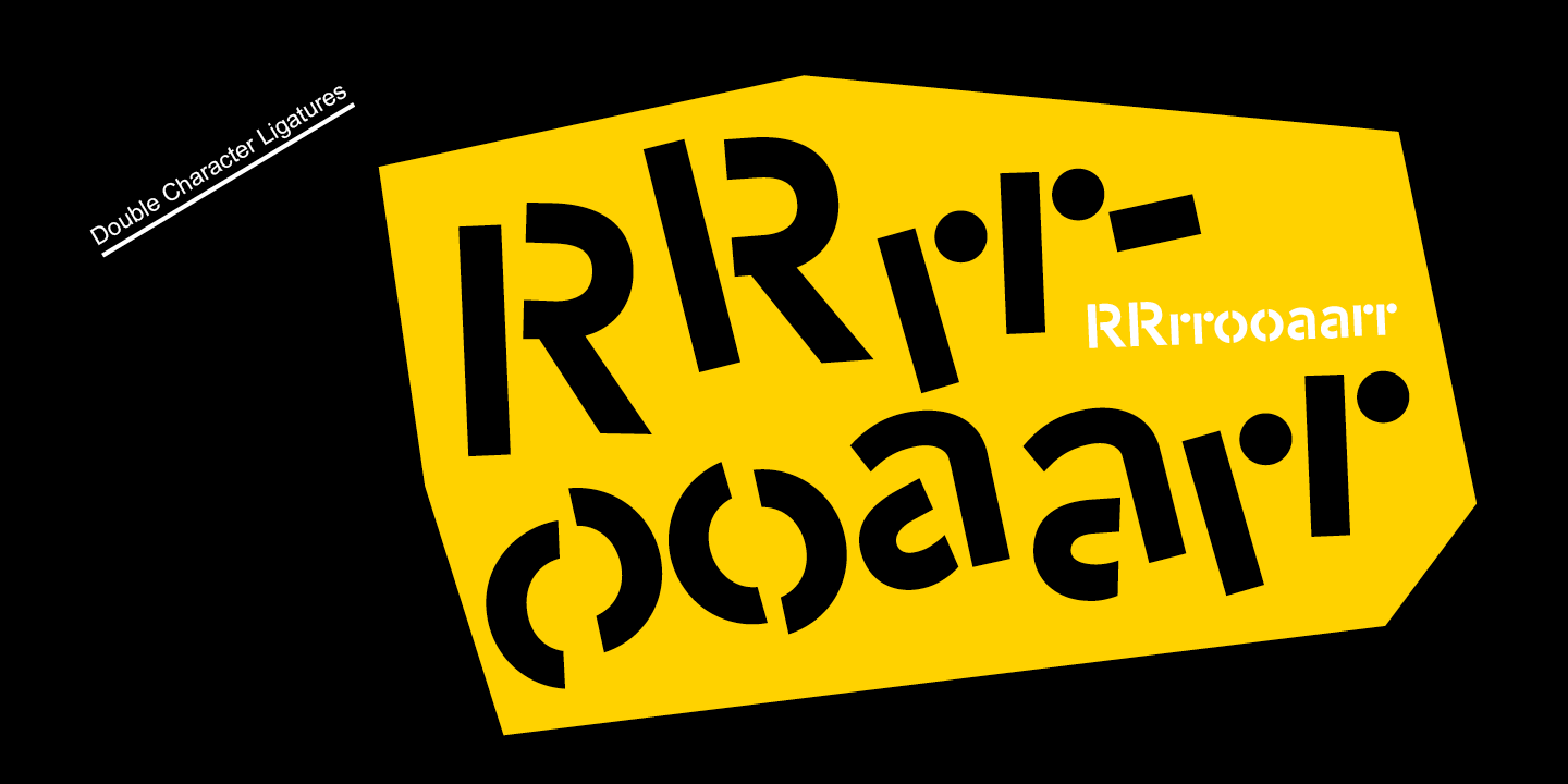 Przykład czcionki -OC Format Stencil Bold